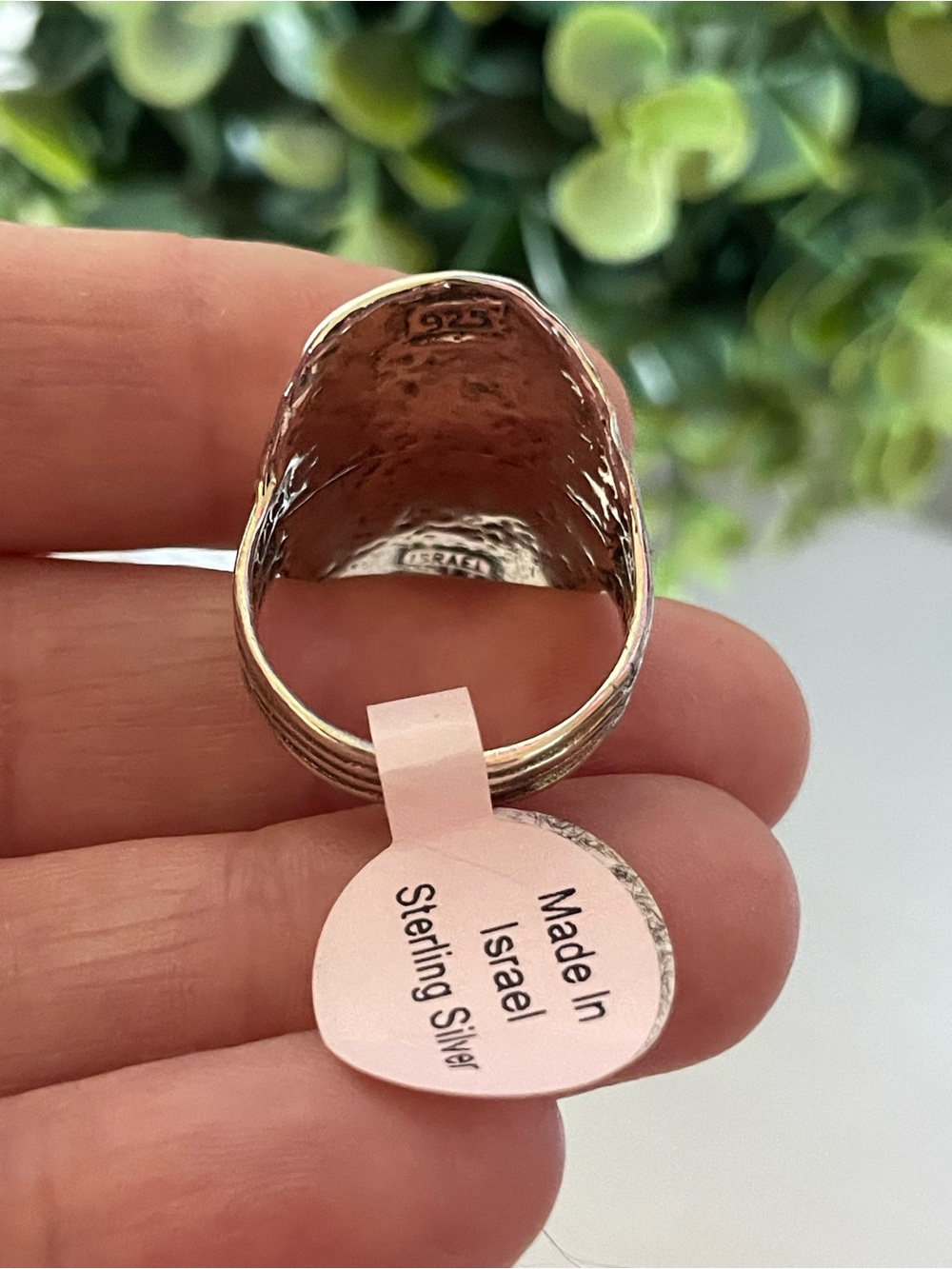 BRAND NEW NOA ZUMAN STERLING SILVER 925 ELONGATED BIRD RING SZ 8 ISRAEL - Picture 3 of 5